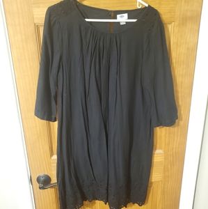 Black 3/4 sleeve dress